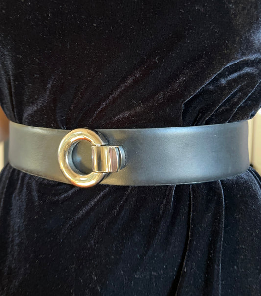 Ellen Tracy Adjustable Leather Belt XXS - L